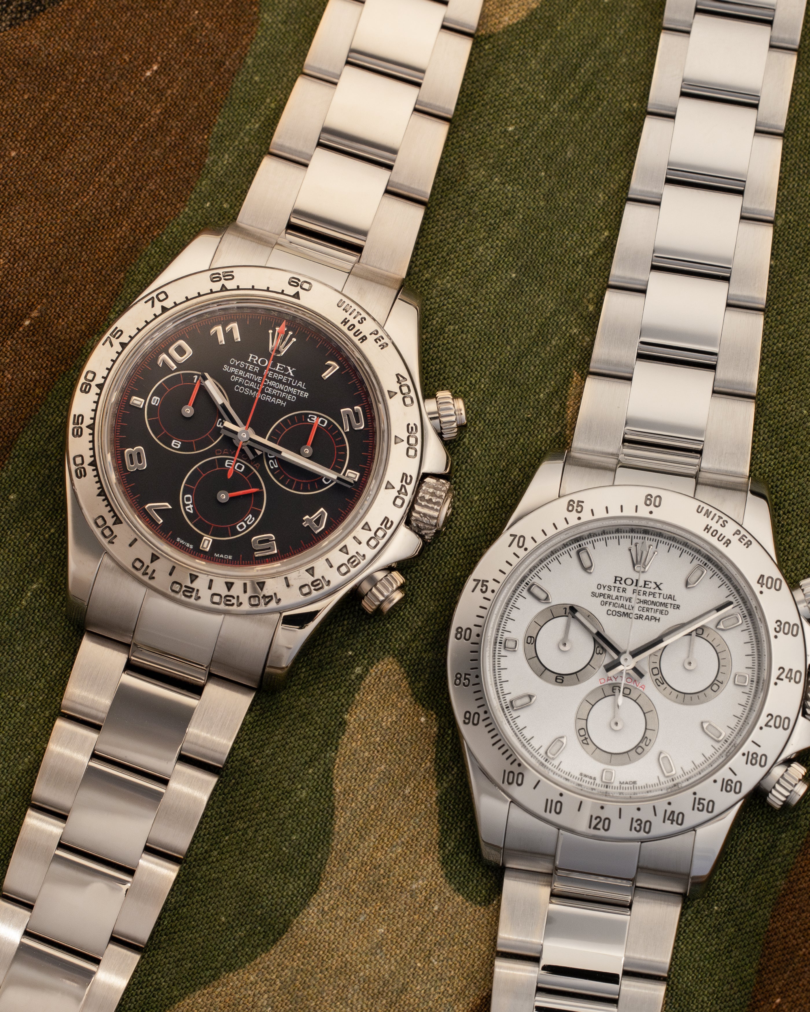 Daytona Cosmograph 116509 White Gold Black Racing Dial Oyster 40mm