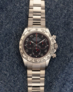 Daytona Cosmograph 116509 White Gold Black Racing Dial Oyster 40mm