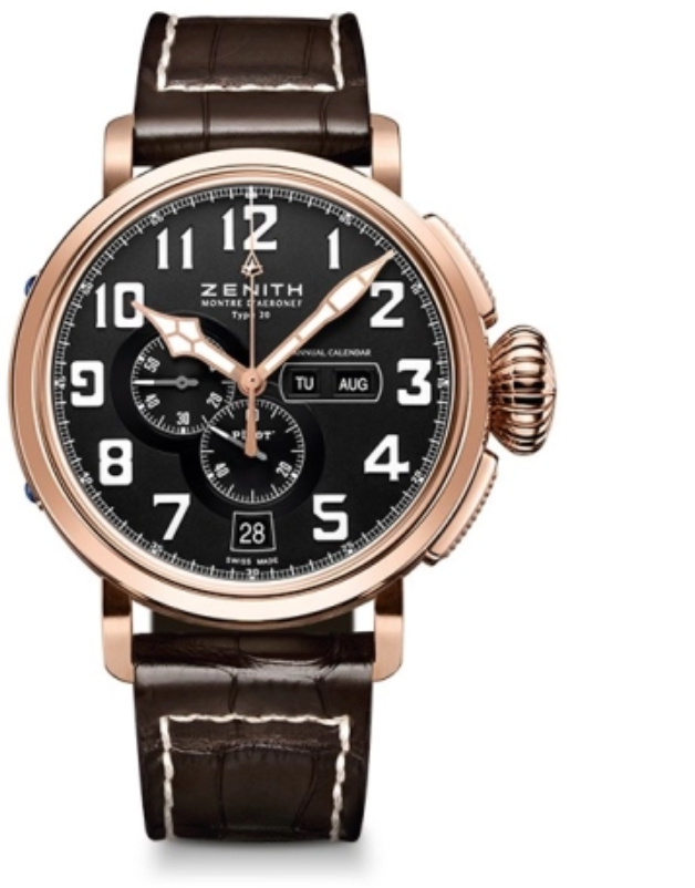Pilot Type 20 Annual Calendar 87.2430.4054 Gold & Steel 48mm