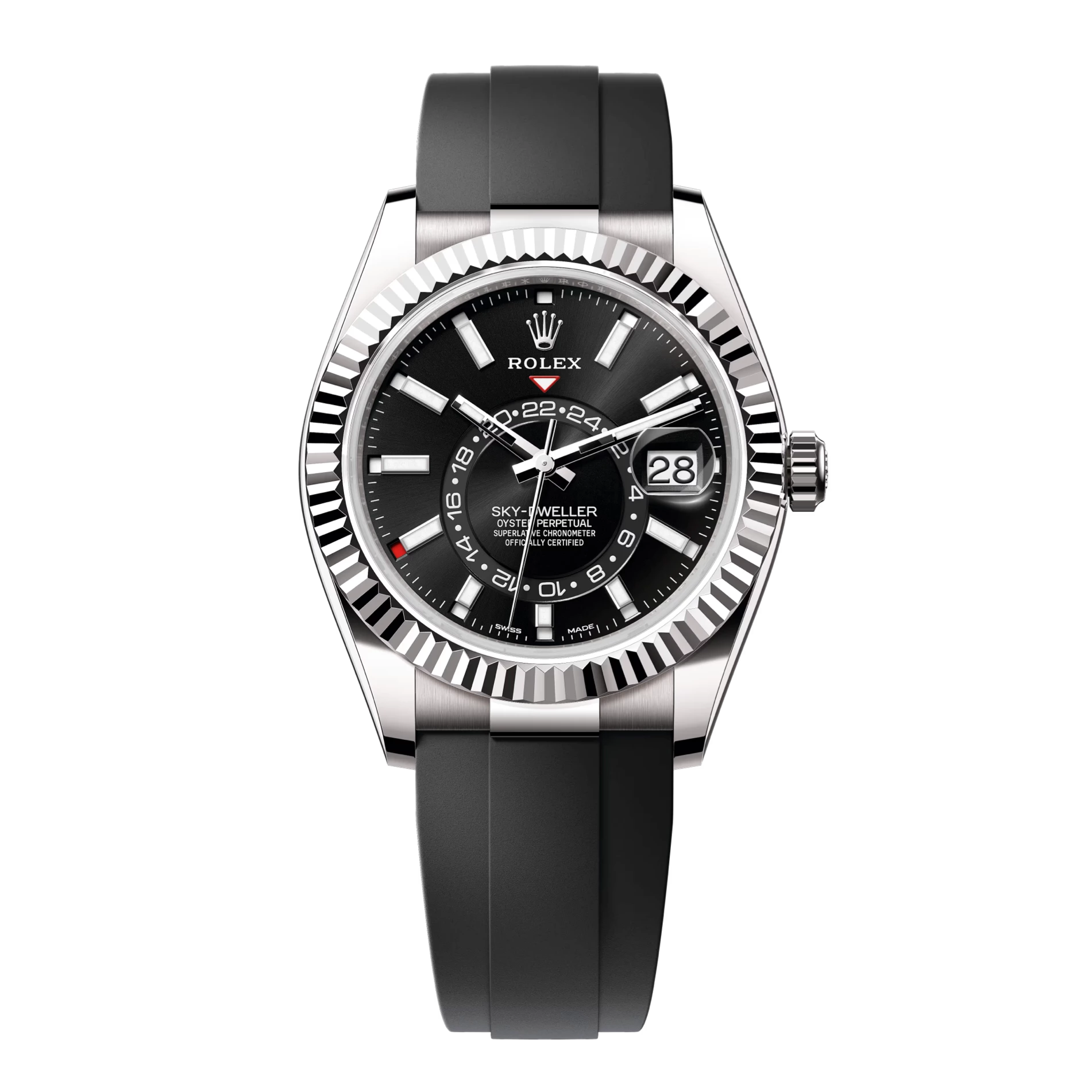 Sky-Dweller 326239 White Gold Oysterflex Black Dial 42mm