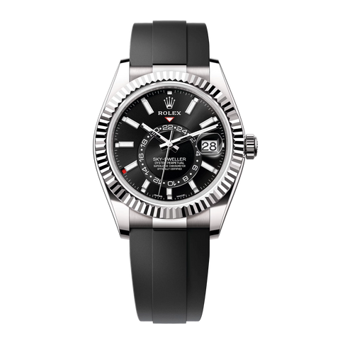 Sky-Dweller 326239 White Gold Oysterflex Black Dial 42mm