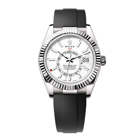 Sky-Dweller 326239 White Gold Oysterflex White Dial 42mm