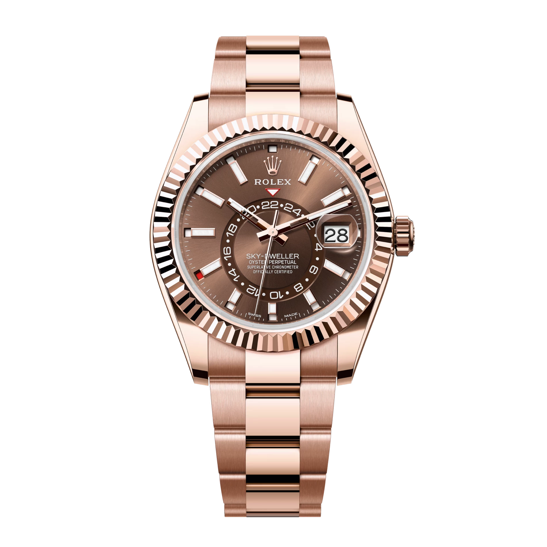 Sky-Dweller 326935 Everose Gold Oyster Chocolate Dial 42mm