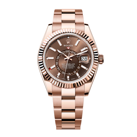 Sky-Dweller 326935 Everose Gold Oyster Chocolate Dial 42mm