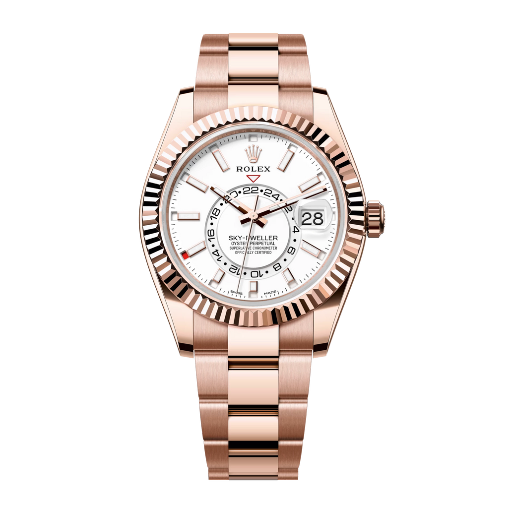Sky-Dweller 326935 Everose Gold Oyster White Dial 42mm