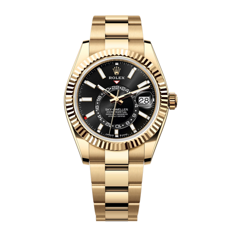 Sky-Dweller 326938 Yellow Gold Oyster Black Dial 42mm