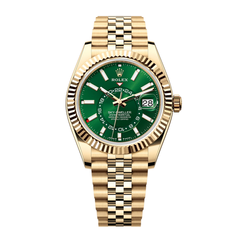 Sky-Dweller 336938 Yellow Gold Jubilee Green Dial 42mm