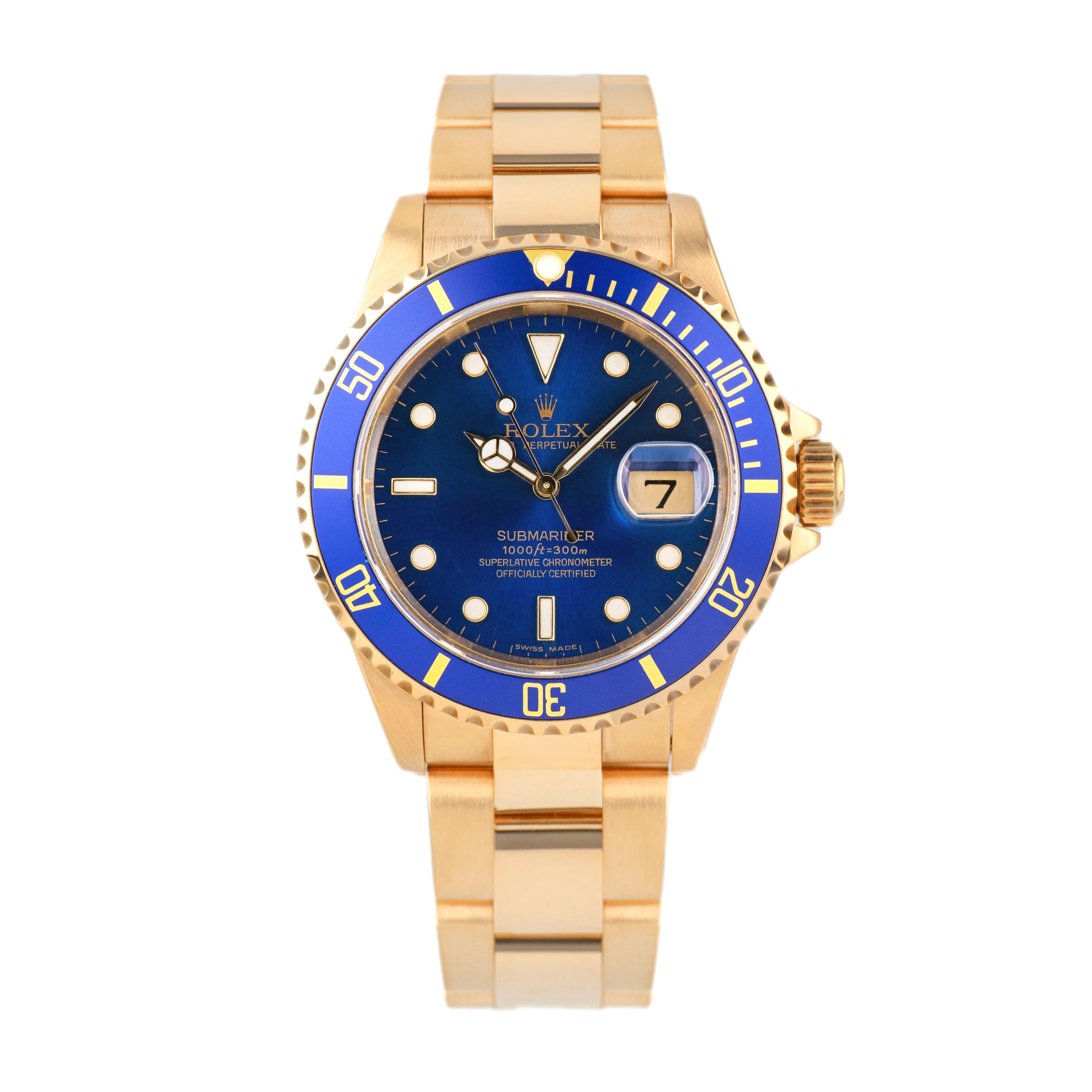 Submariner 116618LB 'Bluesy' Blue Dial Yellow Gold 40mm