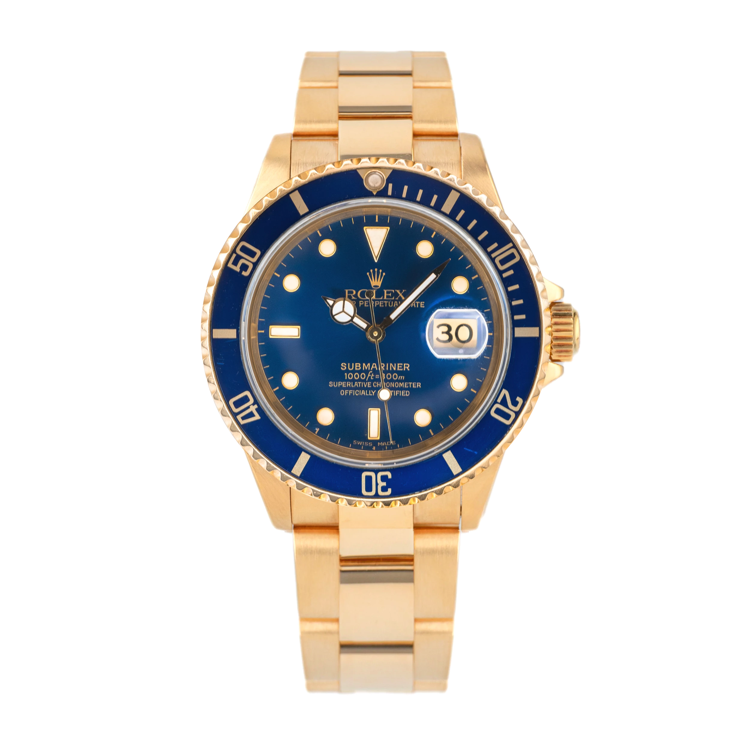 Submariner 116618LB 'Bluesy' Blue Dial Yellow Gold 40mm