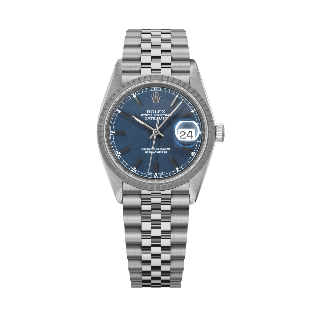 Datejust 16220 Blue Dial Jubilee Steel 36mm
