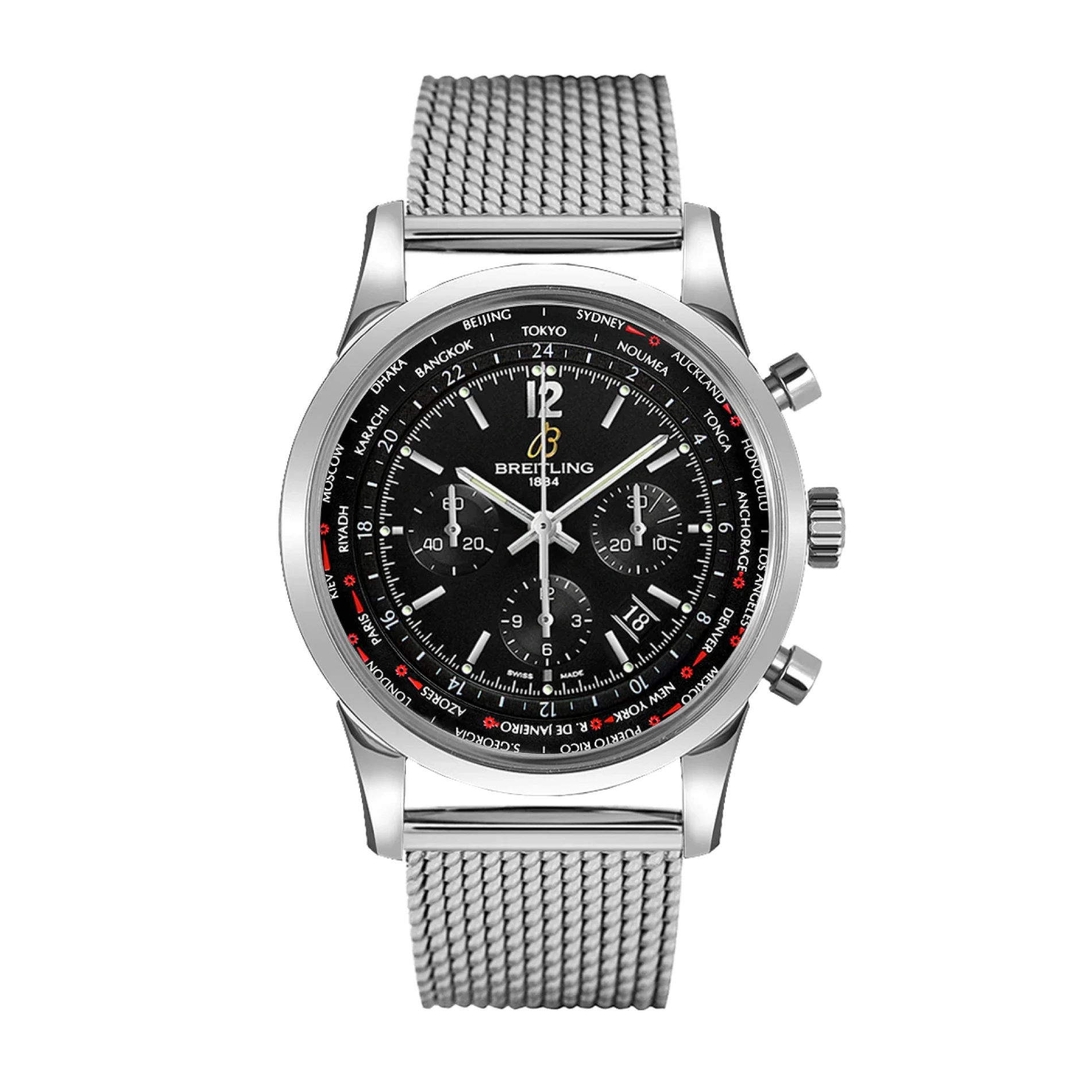TransOcean Unitime Chronograph Steel 46mm