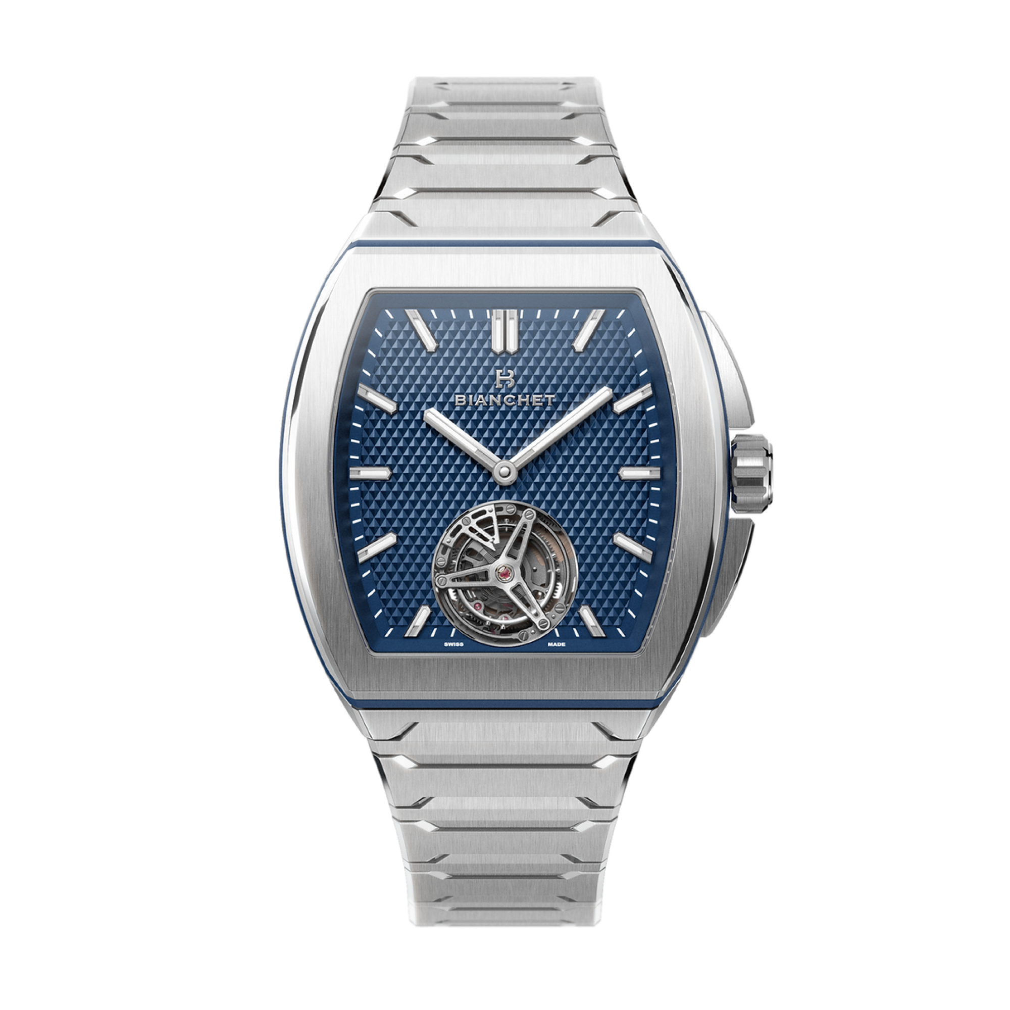 Ultrafino Flying Tourbillon Blue Dial Titanium 40mm