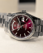 Day-Date 118239 White Gold Plum Dial President 36mm