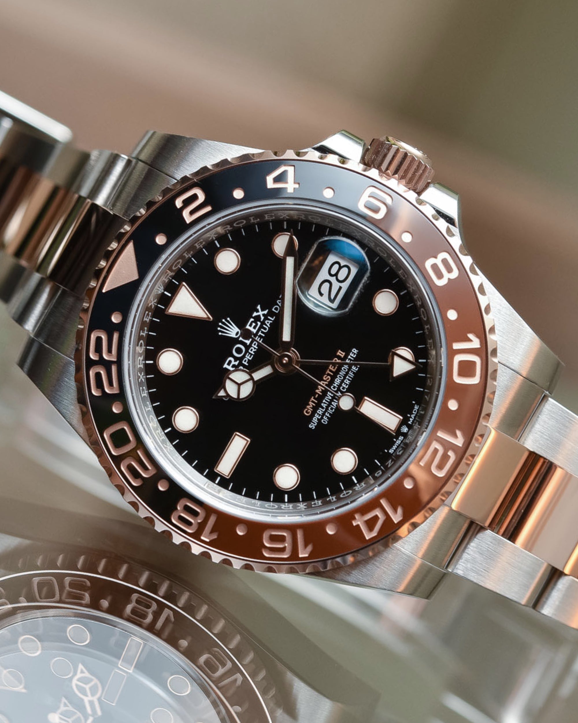 GMT-Master II 126711CHNR Oystersteel & Everose gold "Root Beer" 40mm