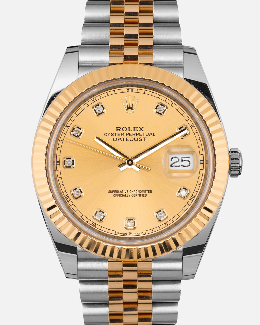 Datejust 126333 Oystersteel & Yellow Gold Diamond Dial Jubilee 41mm