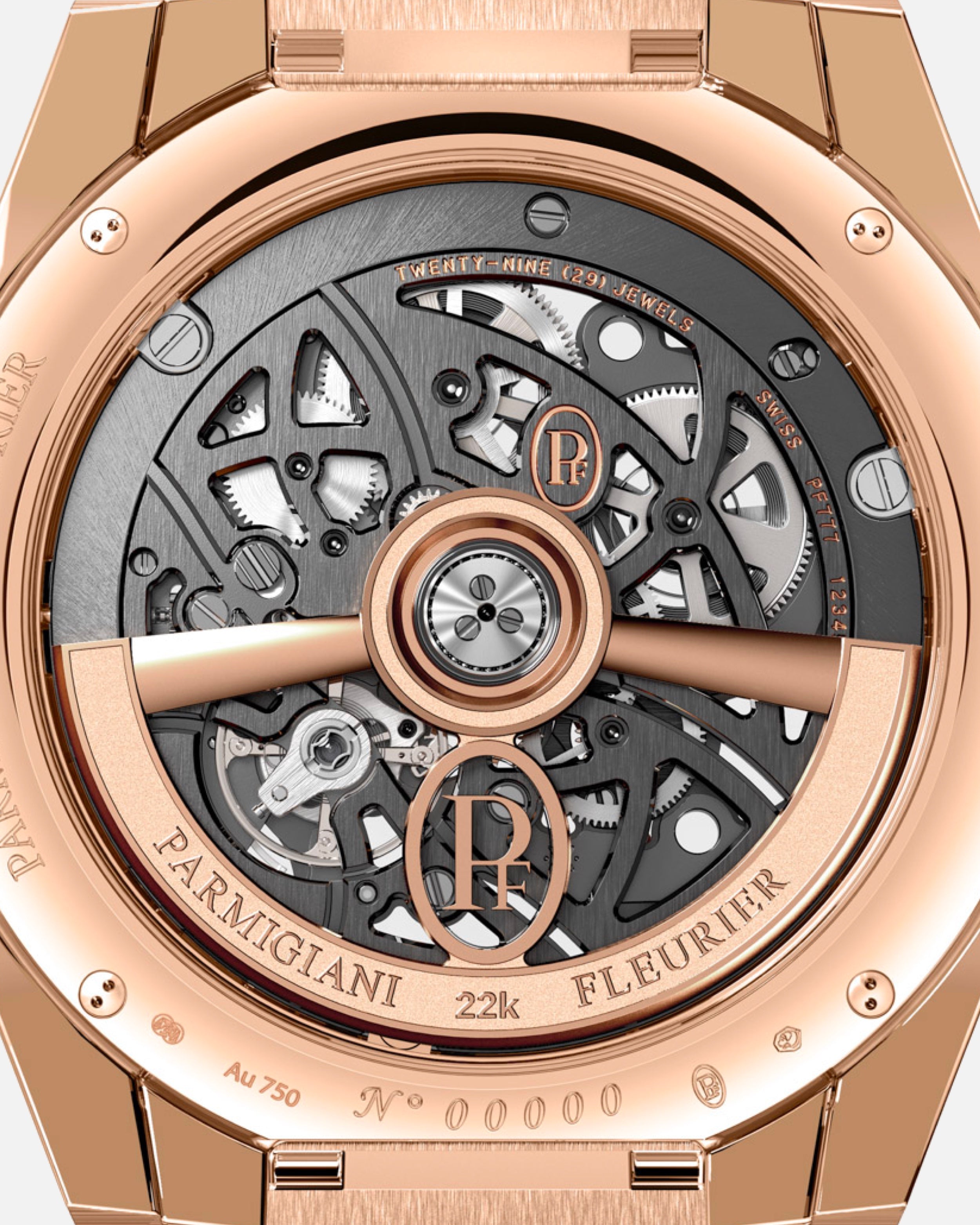 Tonda PF Skeleton Rose Gold