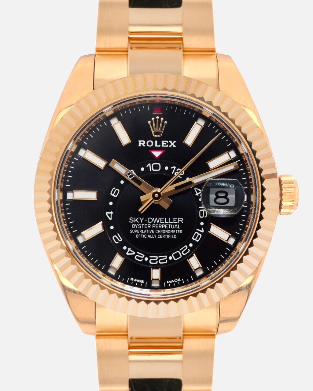 Sky-Dweller 326938 Yellow Gold Oyster Black Dial 42mm