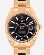 Sky-Dweller 326938 Yellow Gold Oyster Black Dial 42mm